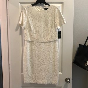 Women’s NWT Ralph Lauren White Lace Cocktail Dress - Size 10